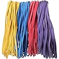ZZLBZN 25Pcs Large Elastic Rubber Bands, Sturdy Thick & Stretchable Colored Bands, Natural Elastic Bands for School Home Office Supplies Industrial Crafts DIY Everyday Use 180mm