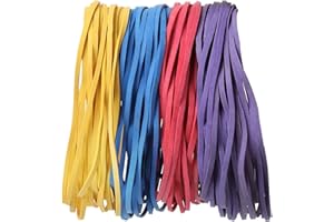 ZZLBZN 25Pcs Large Elastic Rubber Bands, Sturdy Thick & Stretchable Colored Bands, Natural Elastic Bands for School Home Office Supplies Industrial Crafts DIY Everyday Use 180mm