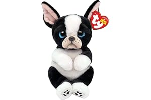 Ty Beanie Bellies-Plush Tink Le Dog 15 cm-TY41054, TY41054, biały, czarny, mały