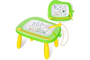 Kikidex Spielzeug für Kleinkinder im Alter von 1–3 Jahren, magnetisches Zeichenbrett, Mädchenspielzeug für 1–2-jährige Babys, Kindergeburtstagsgeschenk (Grün)