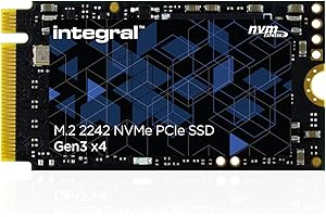 ‎INTEGRAL Integral 256GB NVMe M.2 2230 SSD PCIe Gen3 x4 - Read Speed bis zu 3000MB/s, Write Speed bis zu 1200MB/s - Internes SSD 2230 M2 2230 Valve Steam Deck SSD, Microsoft Surface Pro, PC und Laptop