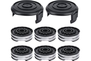 Eyoloty 8 sztuk szpula żyłkowa pasująca do akumulatorowej podkaszarki do trawy Parkside LIDL PRT 550 A1, PRT 550 A2, PRT 550 A3, PRT 550 A5, PRT 550 B6, PRTA 20-Li B2, PRTA 20-Li C3 długość 10 m Ø 1,6