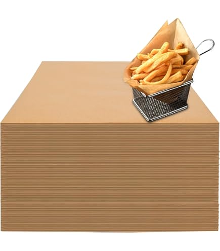 Fit Meal Prep [250 Sheets] 12x12" Deli Paper Sheets, Waterproof Sandwich Wrapping, Grease-Proof Paper For Food Basket, Picnic, Barbecue, Restaurants, Burgers, Fries - View #5