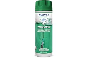 Nikwax TECH WASH Wash-In Cleaner - 300ml, Technical Cleaner and Wash-In Waterproofer for Waterproof Clothing