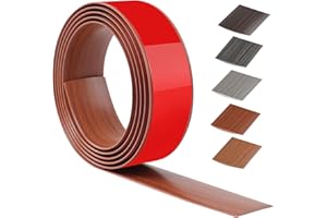 ZTOWOTO 200 cm X 4 cm Barre De Seuil Adhesive, Seuil De Porte Adhesif PVC, Barres De Transition De Seuil Pour Cuisine, Salon, Pour Joindre Les Renfoncements Du Sol, Du Carrelage Ou Du Tapis(Noyer)