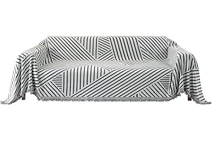 YSTELLAA Copridivano 3 Posti, 180×340CM, Telo Copridivano, Copridivano Universale Quattro Stagioni, Copritutto per Divano Arredamento per La Casa, Copridivano Antimacchia, Grigio Scuro