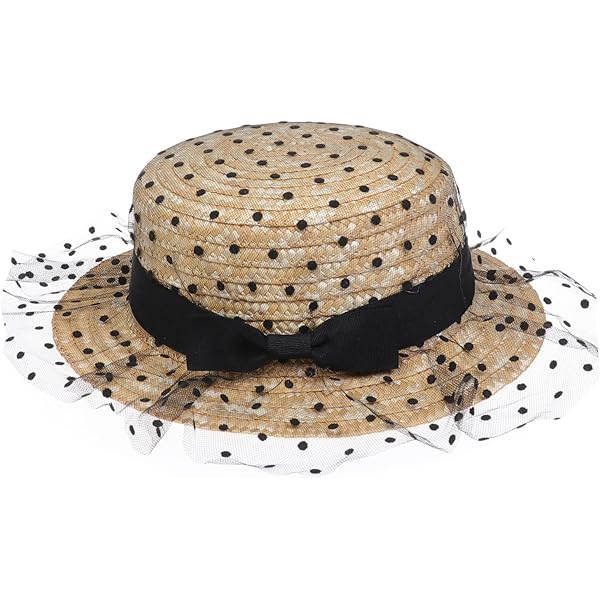 Xiang Ru Damen Strohhut - Panama Hut Mit Großer Schleife UPF 50+