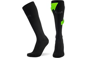 COMPRESSION FOR ATHLETES CFA V1 Calze Compressione Graduata Donna e Uomo | Calze Elastiche Sportive Per Circolazione, Vene Varicose, Gravidanza, Antitrombo, Ciclismo, Running | Made In EU FOR ATHLETES
