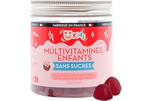 MIUM LAB GUMMIES EXPERTISE Mium Lab - Multivitamines Enfants, Croissance, Réduit la Fatigue Physique et Mentale - 10 (Vitamines B et C) et Minéraux (Sélénium et Zinc) - Cure 21 jours - Gummies Sans Sucres - Fabriqué en France
