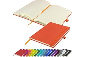 SAVVY BEE Carnet de notes A5, nouveau carnet de notes à couverture rigide, carnet de notes, bloc-notes (orange)