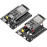 Diymore 2 Sets for ESP32S Breakout Board,NodeMcu for ESP32 Development Board WLAN WiFi Bluetooth Terminal Adapter