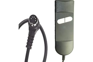 AUXPHOME Dos botones de 5 pines de elevación de silla o control de mano reclinable, piezas de repuesto para Okin Limoss Lazboy Pride Catnapper, etc.