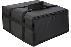 musbus Sac Isotherme de Livraison de Nourriture Chaude de 40 litres - 61 * 61 * 35cm - Idéal pour Les livreurs de Pizza - Garde Les Aliments Chauds ou froids à emporter, Rouge, Organiseur de Sac