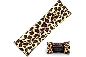 Koddle Microwavable Wheat Bag | Heat Wrap Body Wrap for Pain Relief & Relaxation | Suitable for Back Pain, Period Pain & Migraine Relief | Infused with Lavender | Durable and Resistant (Snow Leopard)