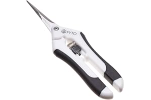 FYTO Snip Classic Pro • Leichte und präzise Trimm- und Ernteschere • Rostfreier Edelstahl • inkl. Ersatzfeder • 69g • 16,8cm