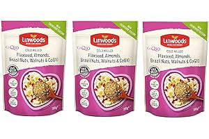 Linwoods Semi di lino, dadi e Q10, 200 g x 3, confezione da 3