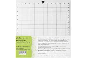 Lialina ® Schneidematte für alle gängigen elektrischen Schneide-Plotter/Raster in cm & Inch/Format 30 x 30 cm 12 x 12 Inch/Must-Have für alle kreativen DIY-Fans