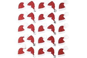 MEGACREA DIY Stickers pailletés bonnet de Père Noël 2 x 1,5 cm