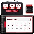 Thinkcar Max Car Diagnostic Tool OBD2 Code Reader for Full System Diagnostic Bluetooth Wireless Scanner with 28 Life Time Free Reset Services,Auto VIN,ECU Coding,10000+ Models Coverage