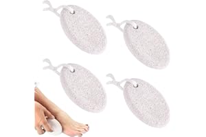 SNONESIY 4 Stück Fußpflege Bimsstein - Natur Pumice Stone für Hornhaut und Hautverhärtungen Entfernung an Füßen und Händen