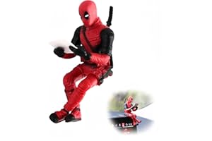 KHDULQ Anime Autospiegel Anhänger,Deadpool Auto DekoDeadp Rückspiegel Innenraum Spiegel Zubehör Autozubehör Accessoires, Lustig Spiegelaufhängungen Niedliches Dekoration