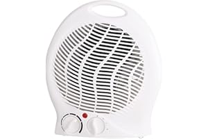 POSTEN ANKER elektrischer Heizlüfter | 2000 Watt Power | Heizgerät | Mini Heizung Wohnräume Küche Badezimmer Büro Schlafzimmer | Überhitzungsschutz | Camping | mobile Heizung