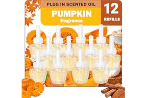 ‎SCENTORINI SCENTORINI Duftölflakon Nachfüller, 12x19ml, Raumduft, Lufterfrischer Kompatibel mit Air Wick & Glade Duftstecker, 6 Herbstduft Zimt-Kürbis, Vanille, Karamell, Kürbiskuche, Latte, Kürbistarte