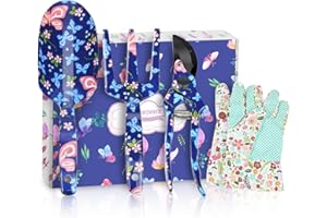 DEWINNER Zestaw narzędzi ogrodowych, 3-częściowy damski prezent do sadzenia rąk, ergonomiczny uchwyt, sukulent bonsai, narzędzie do roślin, prezent urodzinowy