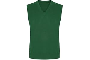 FASHION FATEEK Boys Girls V-Neck Knit Vest Sweater Tank Top Jumper Warm Winter Uniform School Knitwear Pattern Sleeveless Sweater Waistcoat