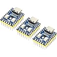 Waveshare RP2040-Zero with Pre-soldered Header(3pcs), High-Performance Pico-Like MCU Board Based on Raspberry Pi Microcontroller RP2040 Castellated Module Allows Soldering Direct to Carrier Boards
