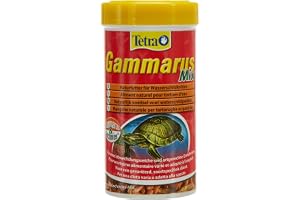 Tetra ReptoDelica Gammarus Mix sköldpaddsfoder – naturfoder av bäckloppscancer och anchovies, 250 ml burk