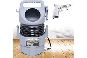 JOLRE Sabbiatrice mobile, sabbiatrice, pistola per sabbiatura, tubo per sabbiatura, aria compressa, kit di sabbiatura con pistola per sabbiatura, 50 lbs, 24 x 53 cm.(compressore non incluso)