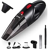 Tusa Wireless Handheld Vacuum Cleaner, High Power Cordless Mini Vacuum Cleaner (Black), HEPA Filter, 40 liter