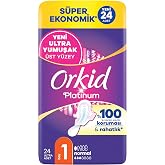 Orkid Platinum Hijyenik Ped Normal (Boy 1) S&uuml;per Ekonomik Paket 24 Adet Ped