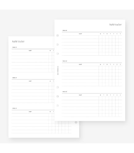 A5 Routine Tracker Planner Refill - 30 Pages For Filofax, Kikki K, LV GM 6-Ring Binders - View #9