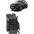 KINGSWAY® Premium 7D Car Floor Mat for Punch EV (Year 2024 Onwards) All Model, Luxury Car Foot Mats Compatible with Tata Punch EV, Set of 3 Pcs, 100% Waterproof and Washable, Classic Black