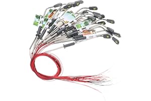 GoolRC 20pcs Bianco Caldo Modello Street Lights Layout lampione ferroviaria Treno Giardino Parco Giochi Scenario Lampada a LED Illuminazione 1: 200 Scala 75mm