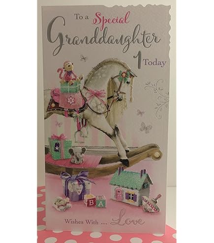 Designer Greetings Small Elephant On Tip Of Toes Juvenile Birthday Card For Granddaughter