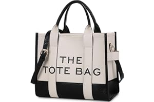 Makukke Tote Bags for Women Handbag Tote Purse with Zipper Leather Shoulder Bag Crossbody Bag for Office, Travel, School,Beige Tote Bag