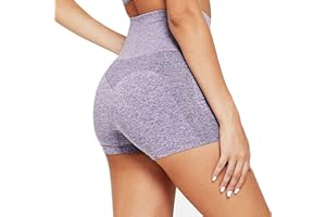 CMTOP Leggins Sportivi Donna,Shorts Donna Sportivi Push Up,Anticellulite Fitness Pantaloni Sauna Dimagranti,Vita Alta Yoga Pants Controllo della Pancia,Opaco Pilates Pantaloncini Fitness
