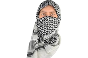 Mato & Hash Military Shemagh Tactical Desert 100% Cotton Keffiyeh Scarf Wrap