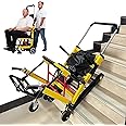HSRG Electric Wheelchair Stair Lift, Portable Folding Crawler Stair Climber Wheelchair with Lithium Battery, Can Go Up and Down Stairs Chair for Disabled and Elderly, Load Capacity 353lb