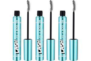 ‎ESSENCE COSMETICS essence LASH LIKE A BOSS INSTANT VOLUME & LENGTH MASCARA WATERPROOF, Schwarz, volumengebend, schwunggebend, vegan, wasserfest, ohne Mikroplastikpartikel, Nanopartikel frei, 3er Pack (3x9.5ml)