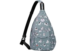 HUA ANGEL Zaino Monospalla Multitasche Uomo Donna Sportivo Borsa Piccola A Tracolla Sling Con Zip Leggero Petto Borsa Crossbody Zaino Spalla Antifurto Da Viaggio Lavoro Outdoor Ciclismo Moto