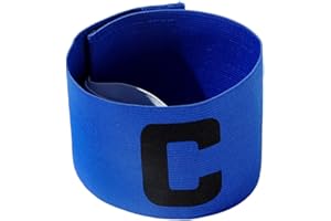 HINAA Fascia da braccio regolabile con logo C per adulti e ragazzi, fascia da capitano per calcio, hockey, , netball