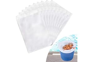 SilverChry Chaussettes Piscine*20 Pièces, Piscine Filtre Skimmer Reutilisable, Filtre Skimmer Piscine, Chaussettes Skimmer, Pool Skimmer Socks, pour Nettoyer Les Déchets de la Piscine