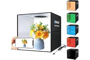PULUZ 30cm fotobox zum fotografieren Light Box Faltbarer fotostudio lichtbox produktfotografie photobox mit weichem lichttuch & 6 PVC-hintergründen