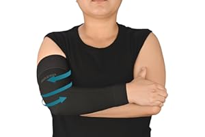 AMZAM® Manchon de compression médicale pour homme et femme, 20-30 mmHg, orthèse de compression graduée avec bande en silicone pour soulager la douleur, lymphœdème, œdème, gonflement, arthrite