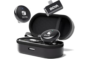 BOYA OMIC-U Lavalier mikrofon bezprzewodowy USB C, mini, telefon komórkowy z systemem Android i iPhone 15, iPad Vlog, podcast, Plug Play