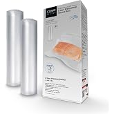 CASO 6 Star Rolls of Vacuum Bags for Food, Embossed All Types of Vacuum Sealer, 30 x 600 cm | Very Strong and Tear Resistant,